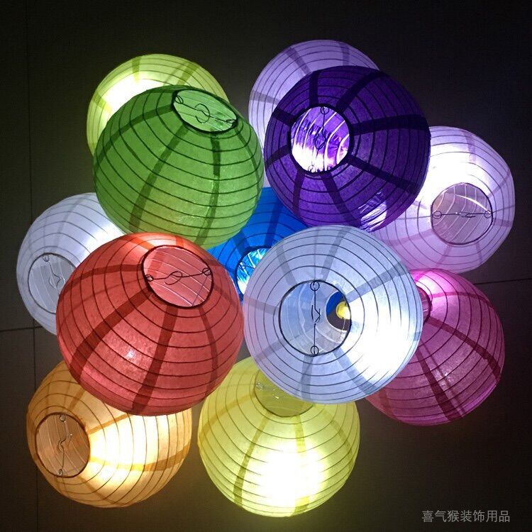 Đèn led gắn đèn lồng, đèn led pin trang trí , dây đèn led pin