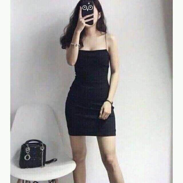[HCM]ĐẦM HAI DÂY ÔM  BODY XINH ĐẸP
