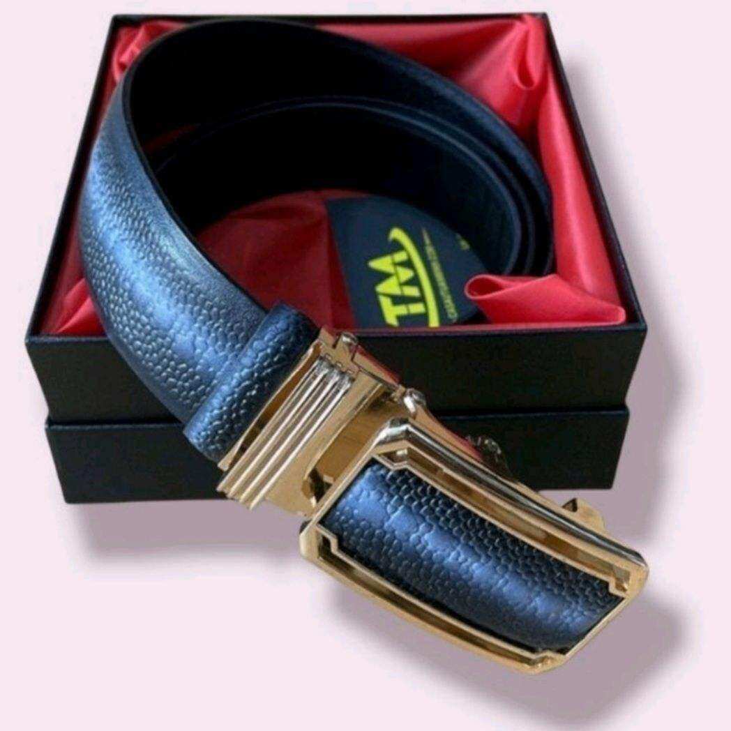 Thắt Lưng,Dây nịt Nam Da Bò Thật Vân Cá Đuối Bản 3.5cm khóa Tự Động cao cấp