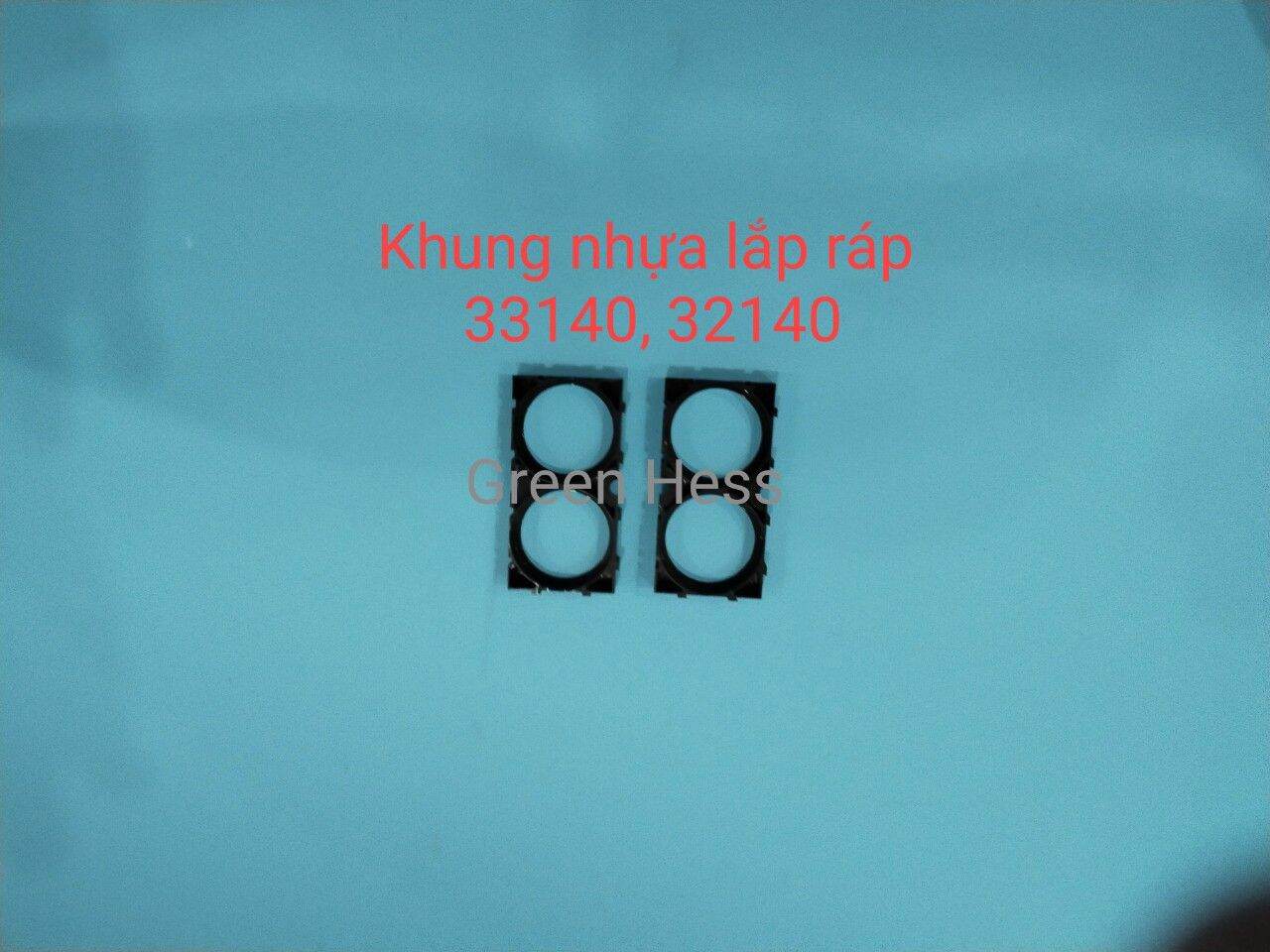 Khung nhựa đế giữ pin 21700 32650 32140 33140... Giá cho 1 cặp như hình