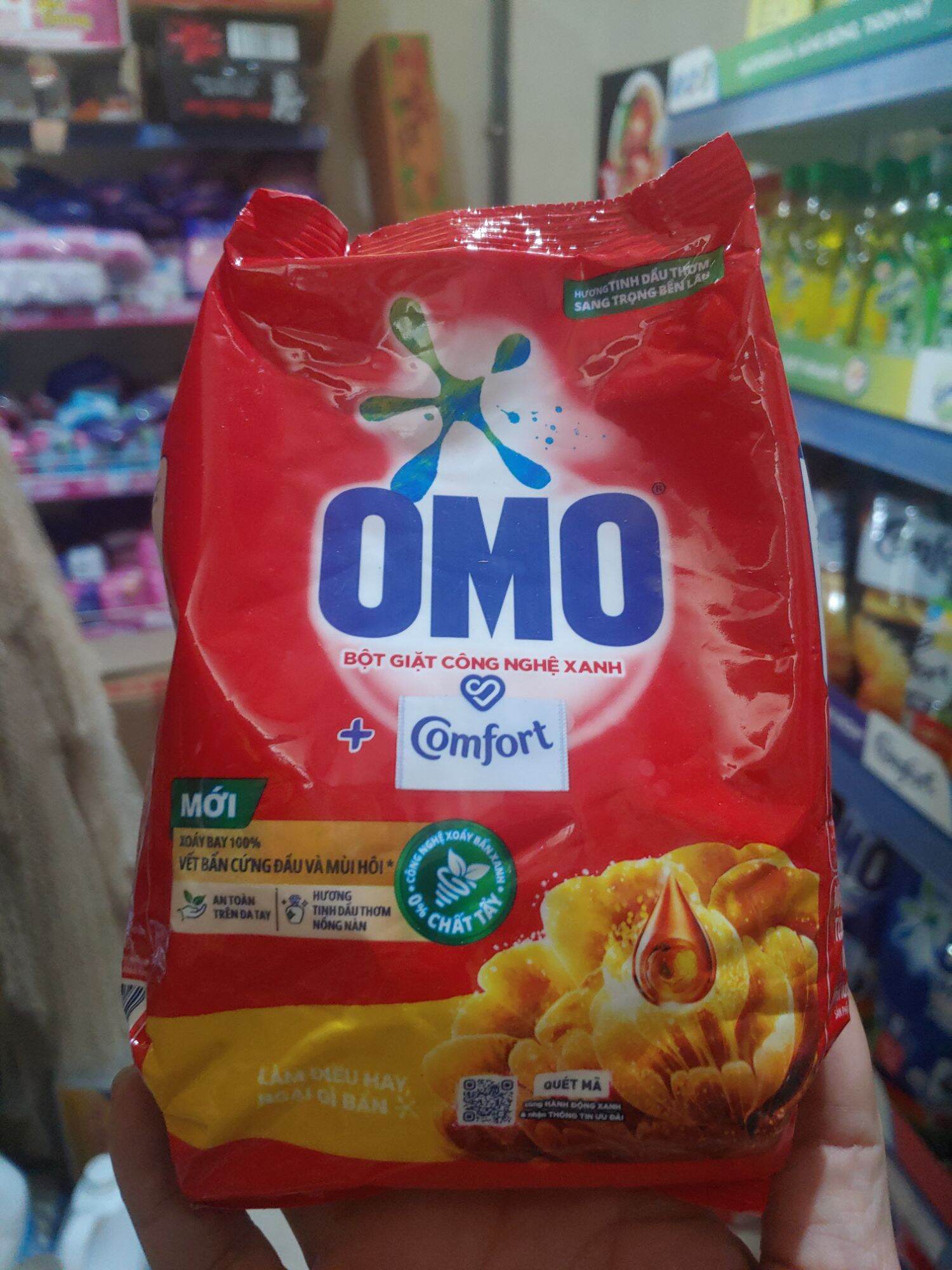Bột giặt omo comfort gói 350g