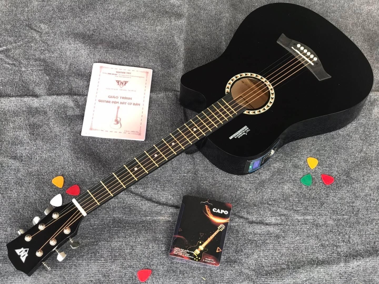 Đàn guitar acoustic t70 bản eq kết nối ra loa Đàn T70 size 38 dài 96cm