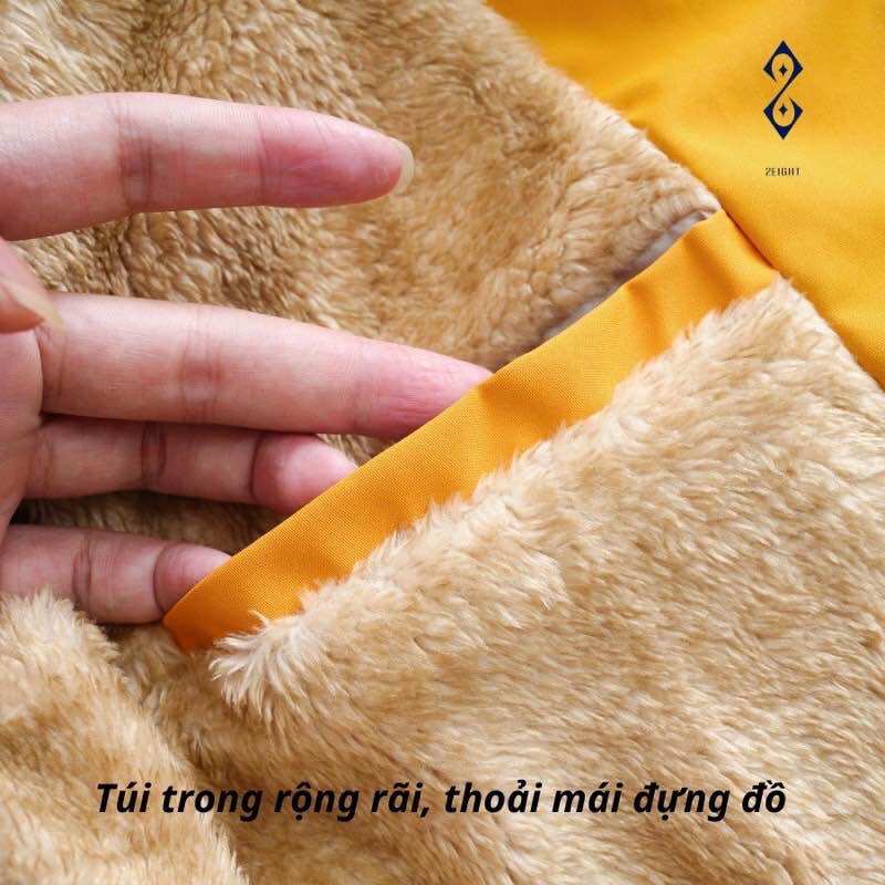 Áo gió nữ lót lông chống thấm nước cao cấp