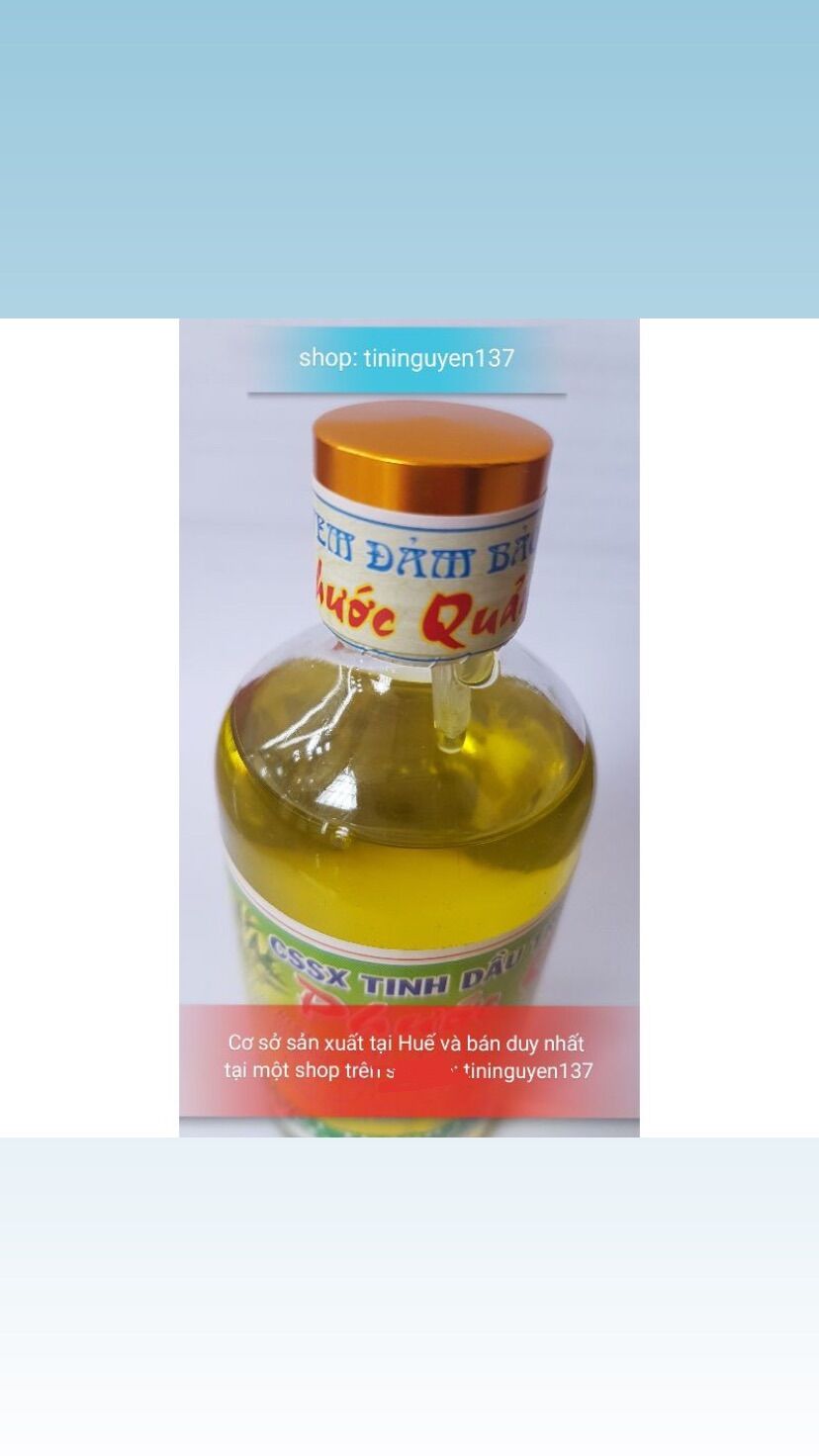 Tinh dầu tràm Huế nguyên chất đặc biệt 100ml chai tròn Phước Quảng