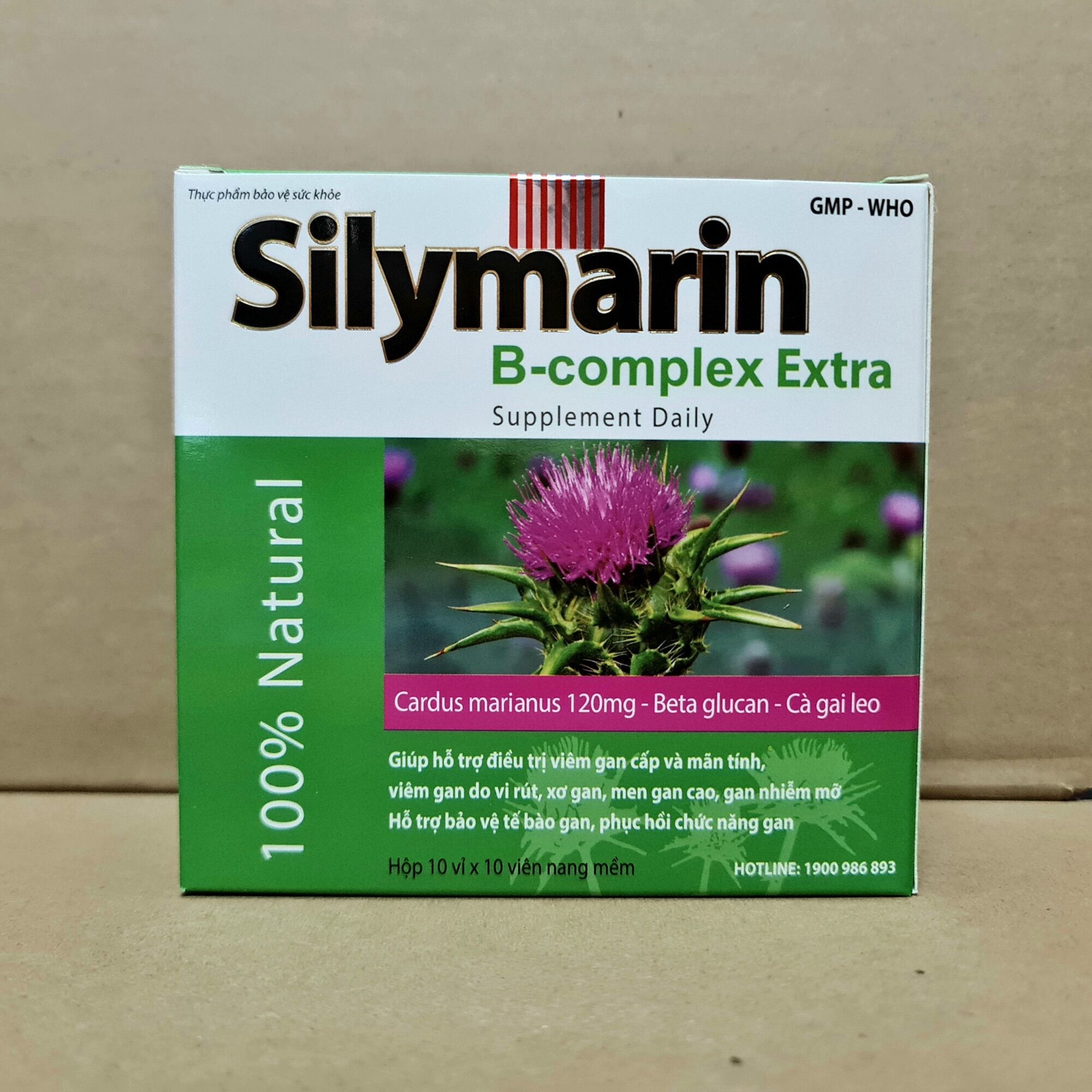 Viên uống giải độc gan Silymarin 120mg - Hộp 100 viên