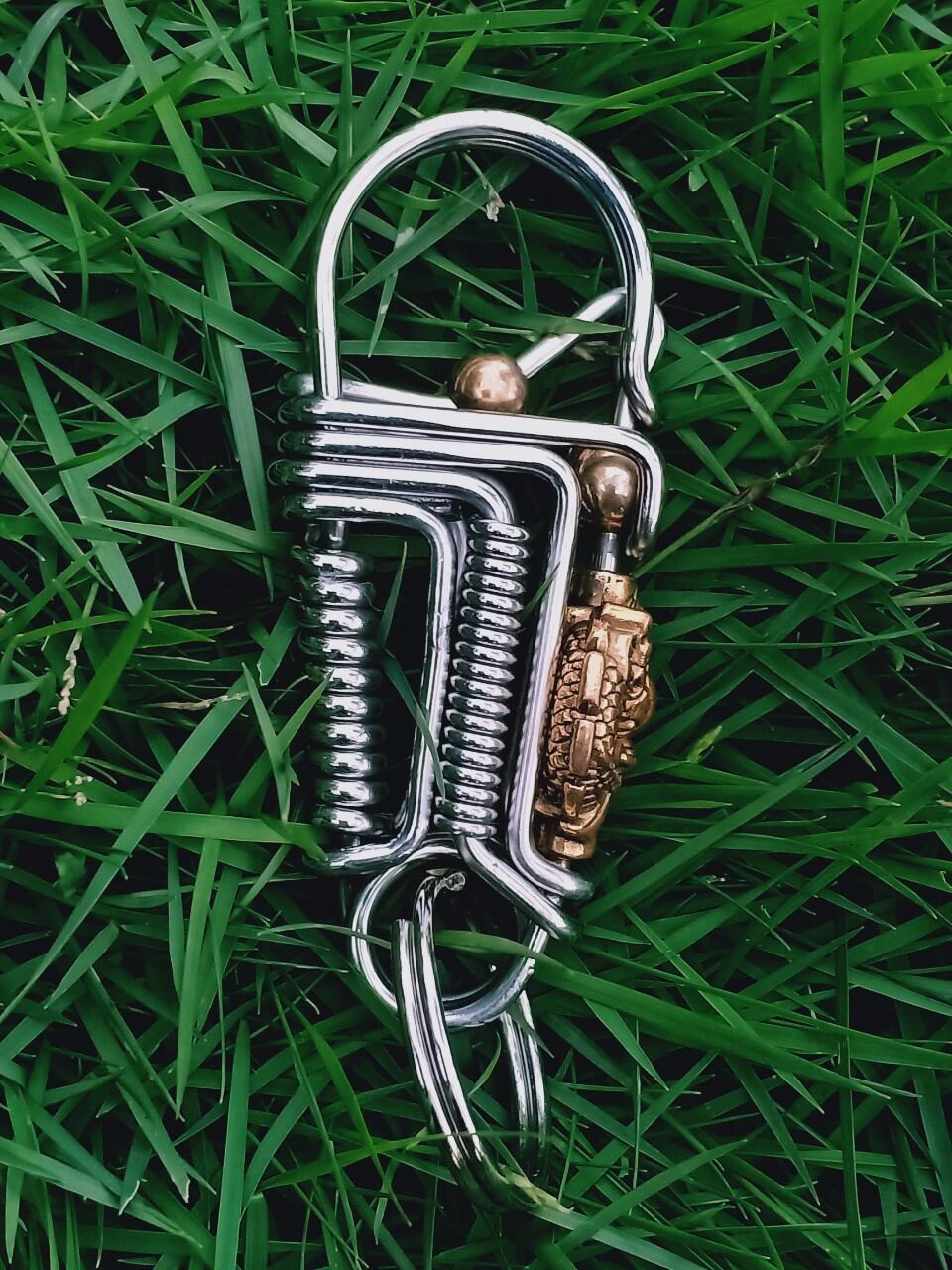 móc khóa inox phối đầu rồng đẹp bền