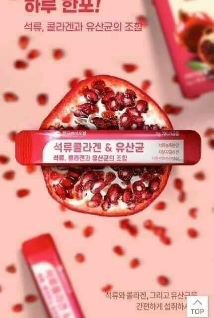 Đẹp da từ lựu đỏ Hàn Quốc chính hãng