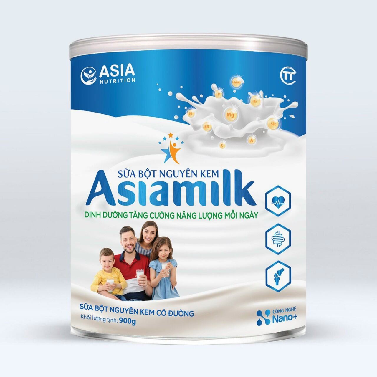 Sữa dinh dưỡng ASIAMILK - Combo 4 hộp 900g, date 2 2025