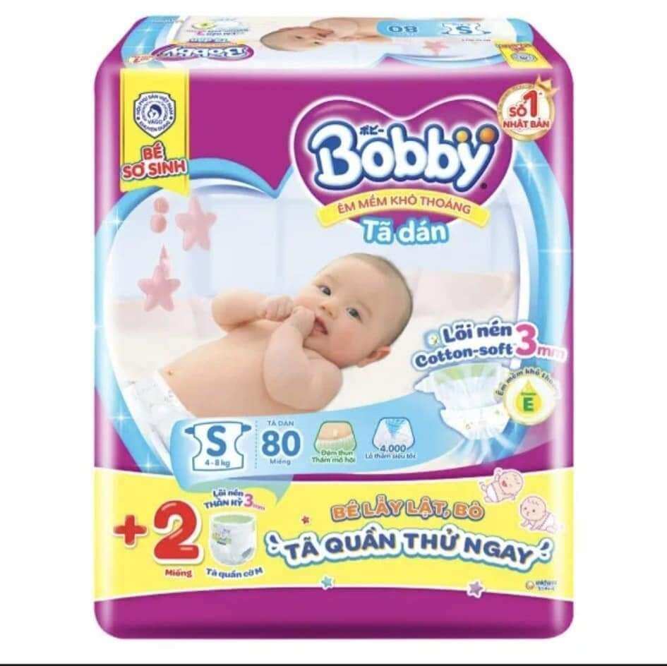 [CỘNG MIẾNG] TÃ DÁN BOBBY S80+2/M76+6/L68 CHO BÉ