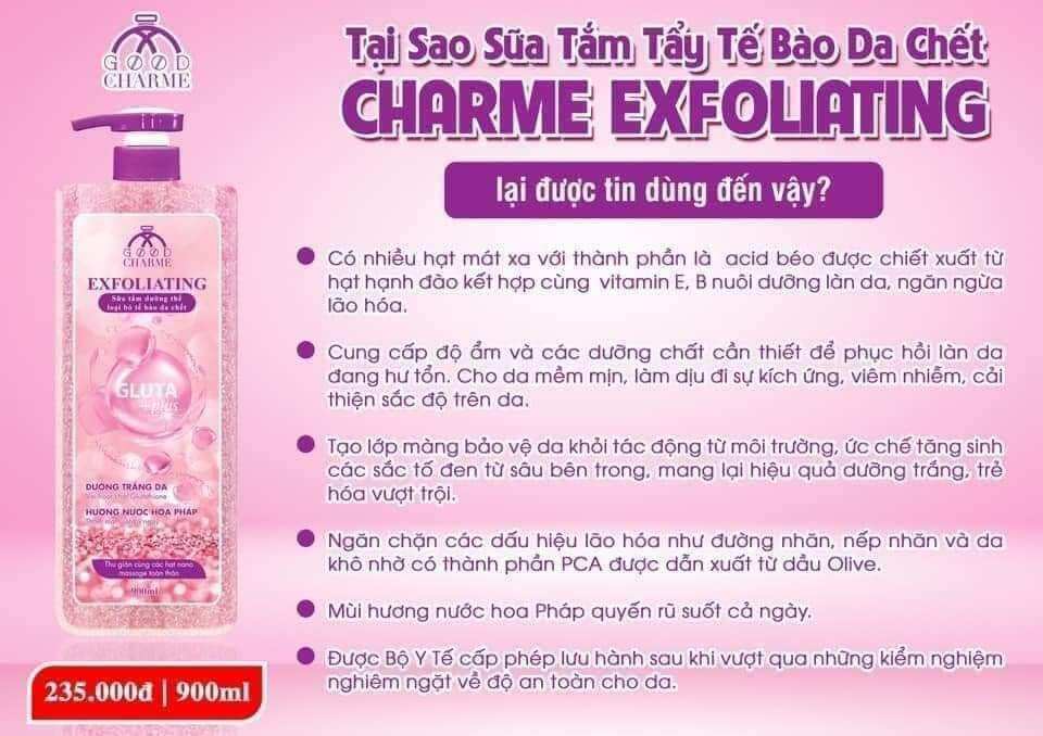 Sữa tắm tẩy tế bào chết Exfoliating