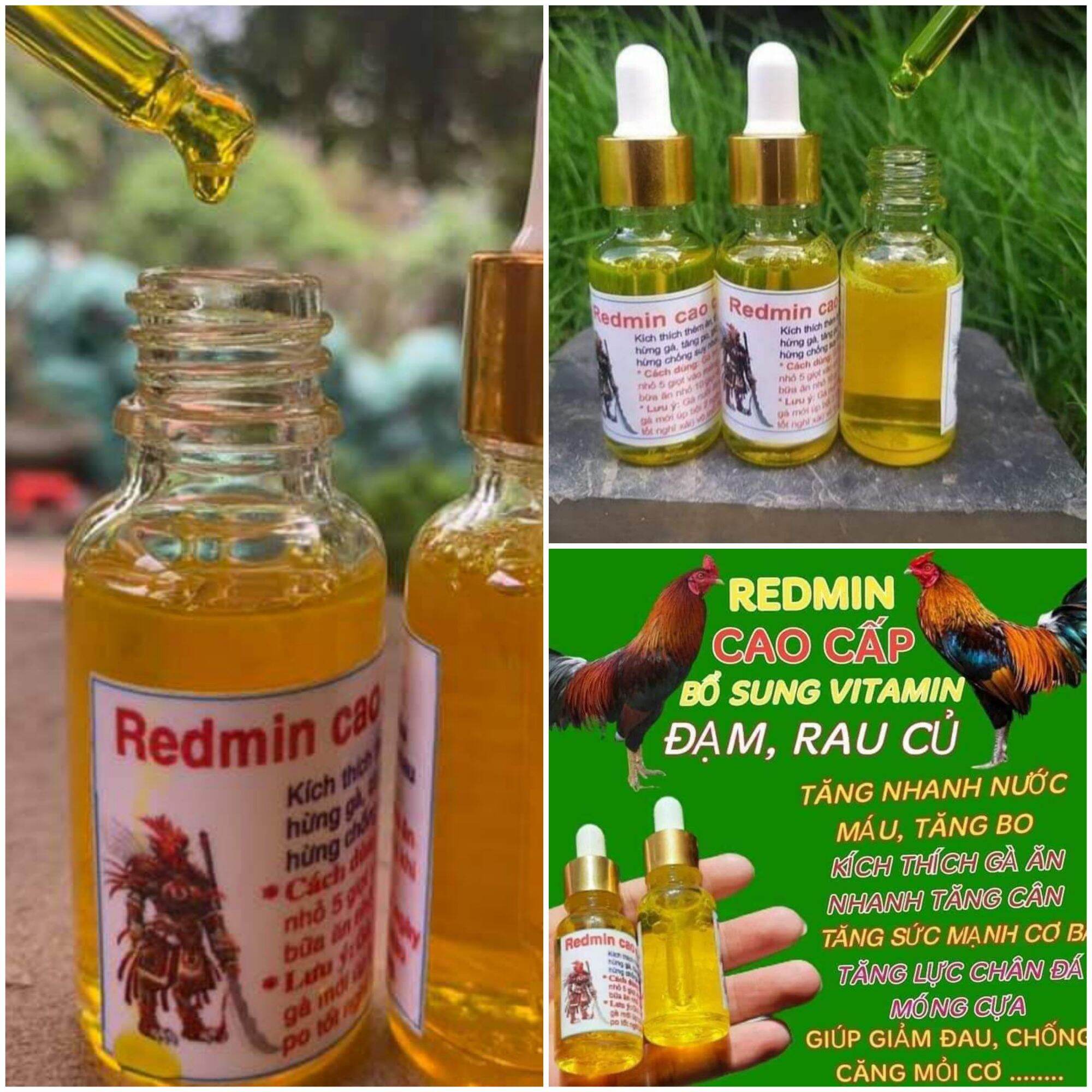 REDMIN VÀNG CAO CẤP (( 20ml )) CHO GÀ ĐÁ  - GÀ BIẾNG ĂN - KHÔNG LÊN KÝ - TĂNG NƯỚC MÁU -- NỞ KHUNG