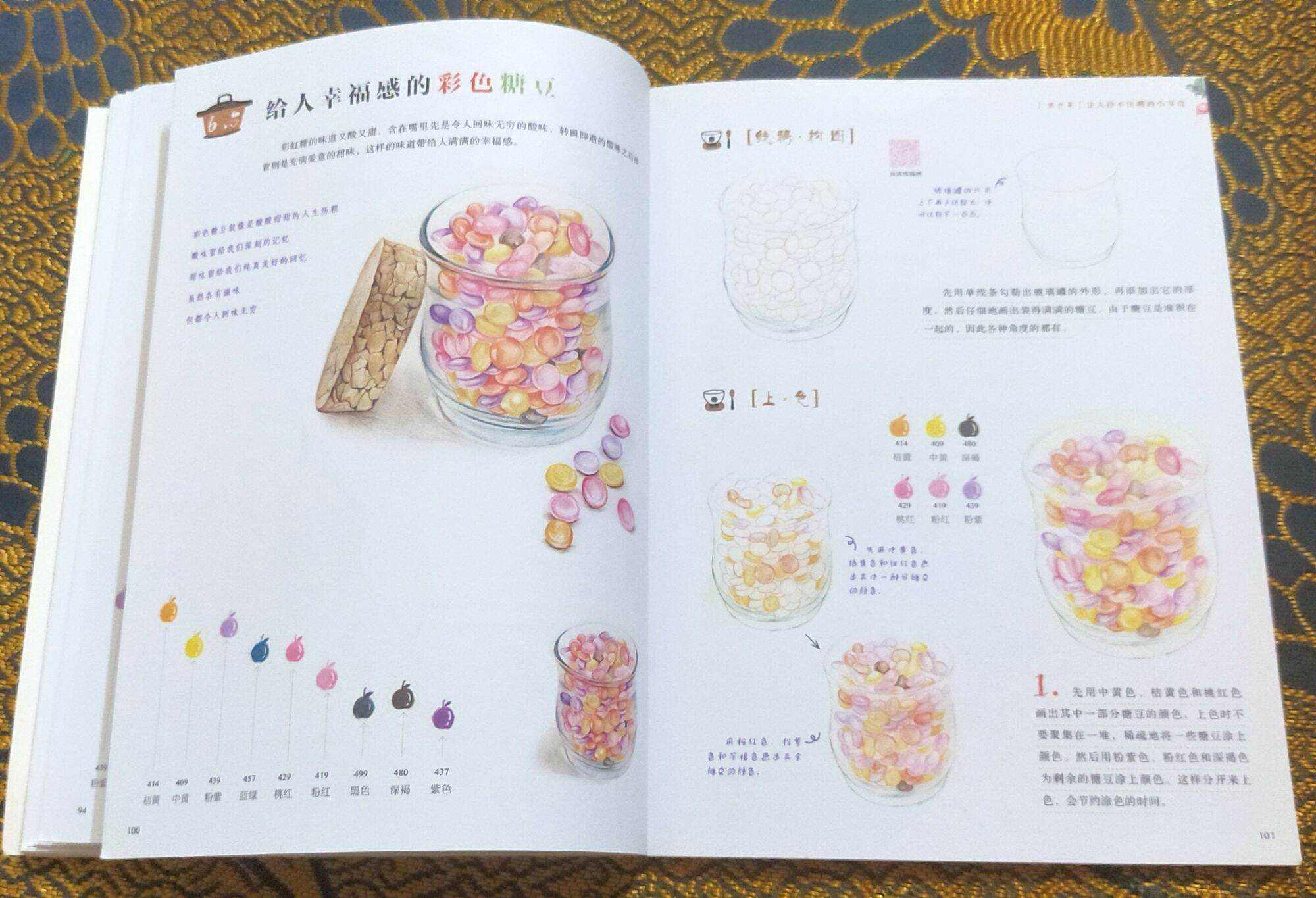 Sổ Vẽ Phác Thảo chì màu Vương quốc Đồ ăn