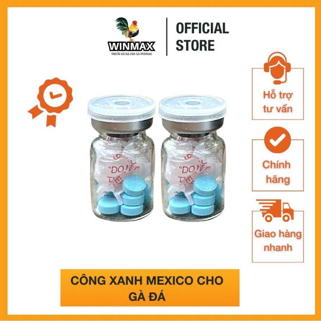 Thuốc đá xanh/ Công Xanh Mexico cho gà đá - hũ 10 viên, viên đá xanh
