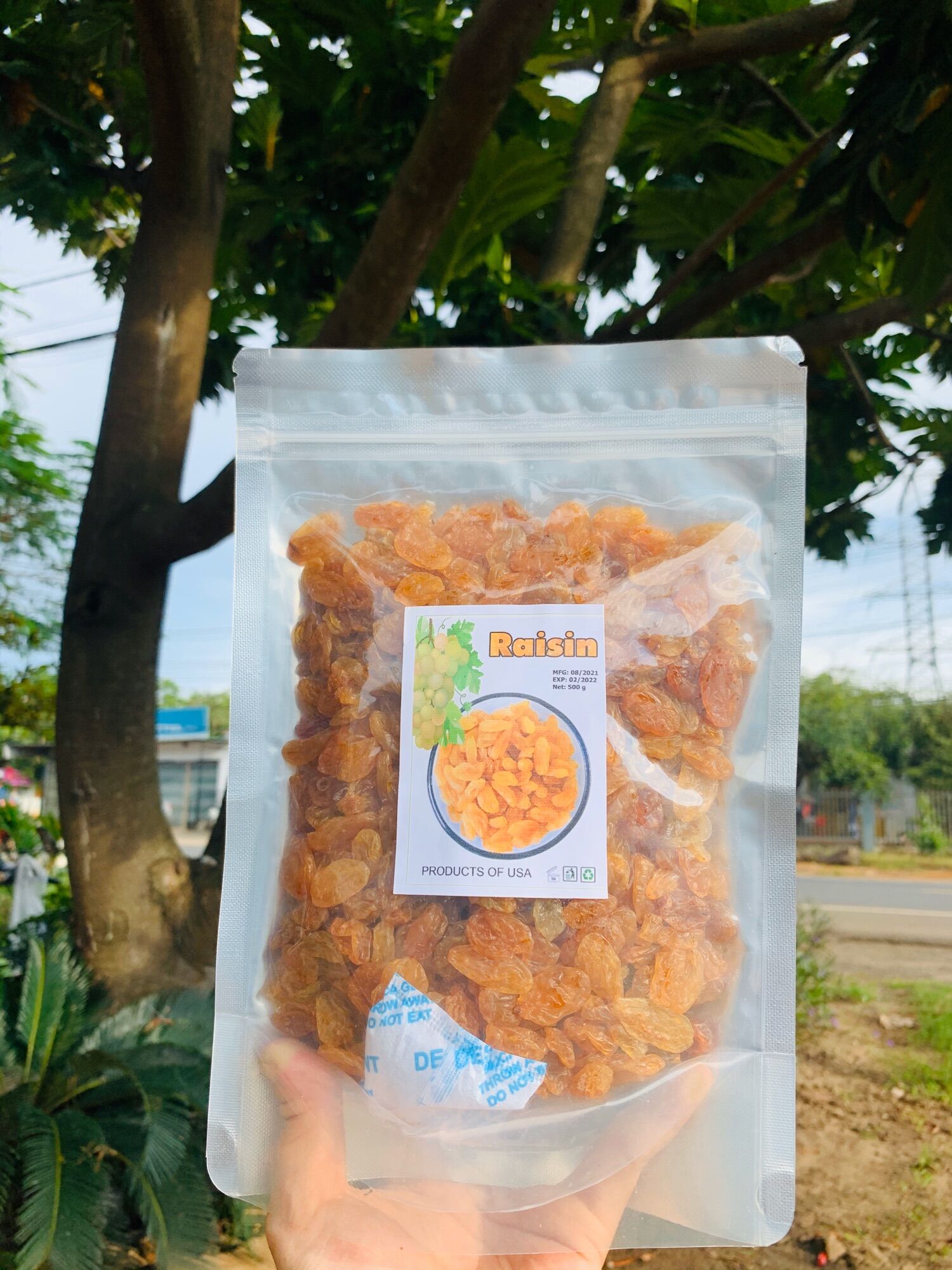 500g nho khô mỹ