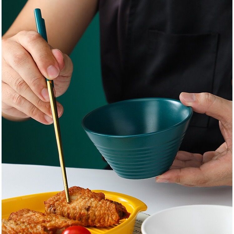 ( NEW) Bát sứ Loe sắc màu, bát đựng chè bằng sứ, Bát ăn cơm