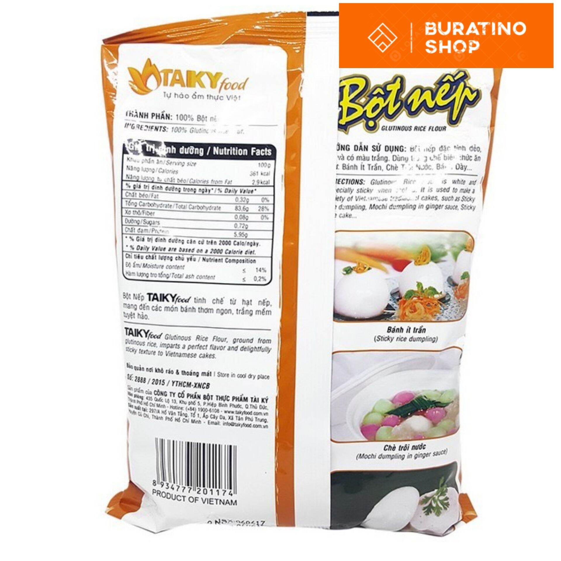[HCM] Bột nếp Tài Ký, 400gr