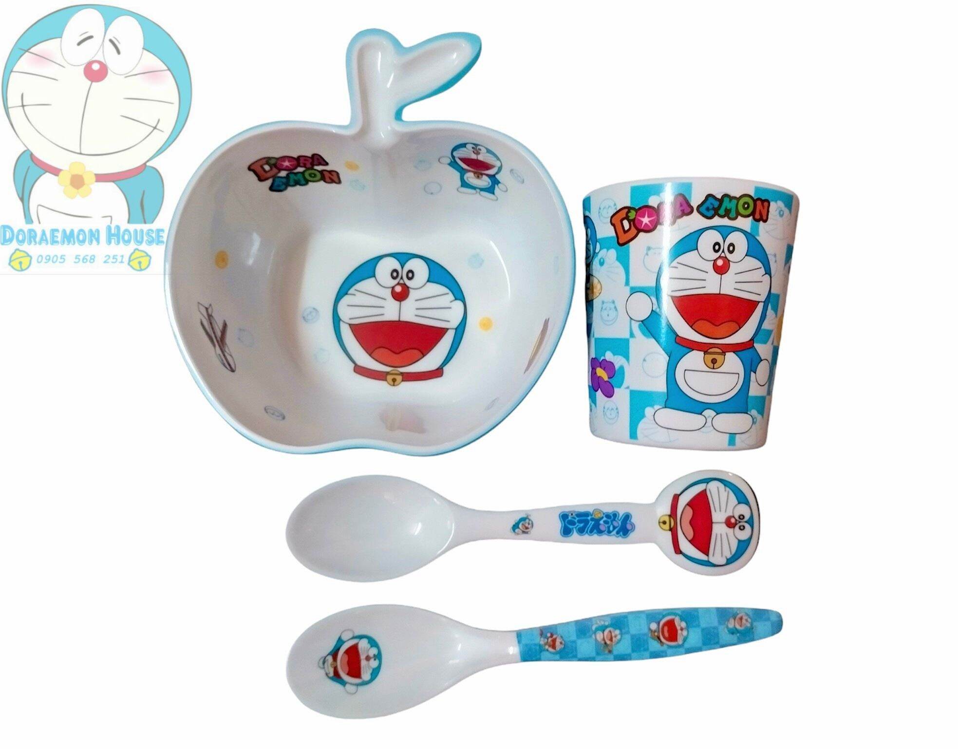 🌸SET TÔ/ CHÉN LY MUỖNG DORAEMON