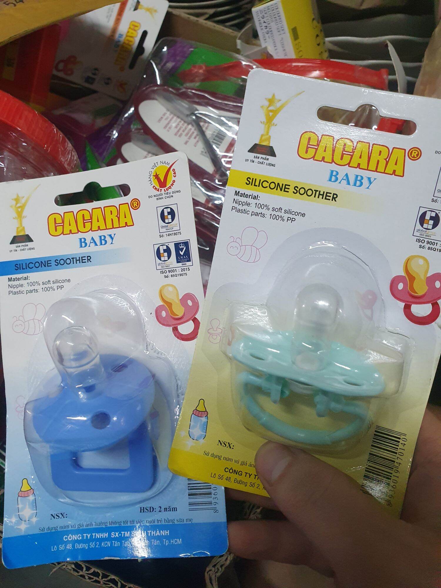 Ty ngậm CACARA Baby cho bé