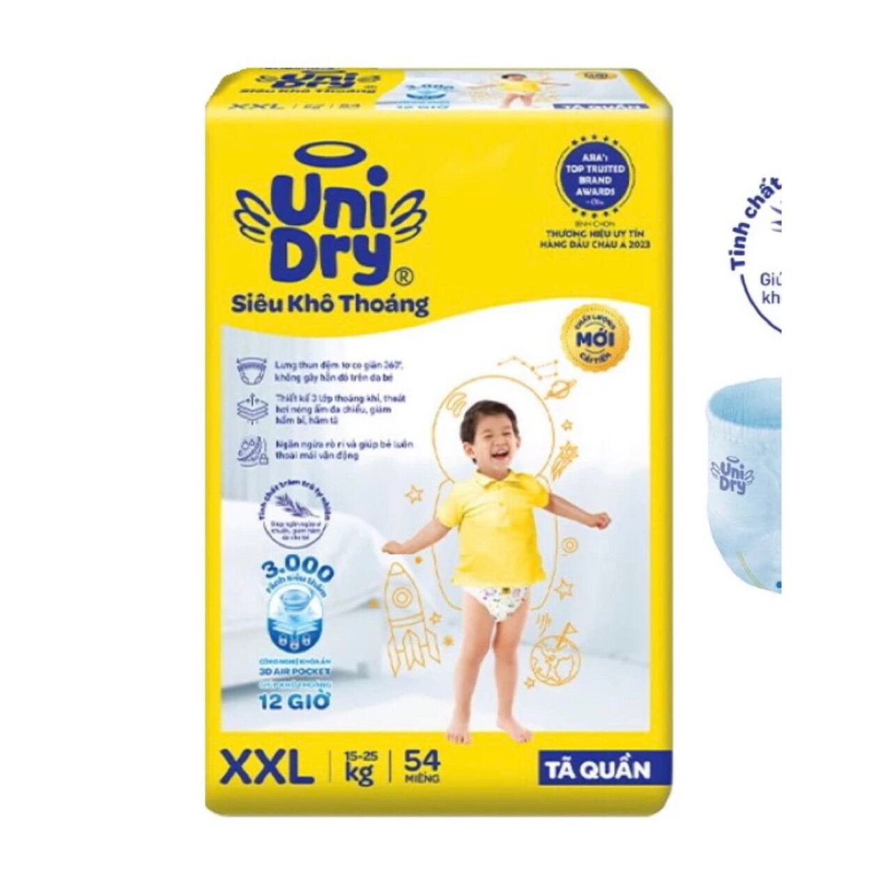[Đủ Size] Tã Quần Unidry Siêu Khô ThoángM76/L68/XL60/XXL54