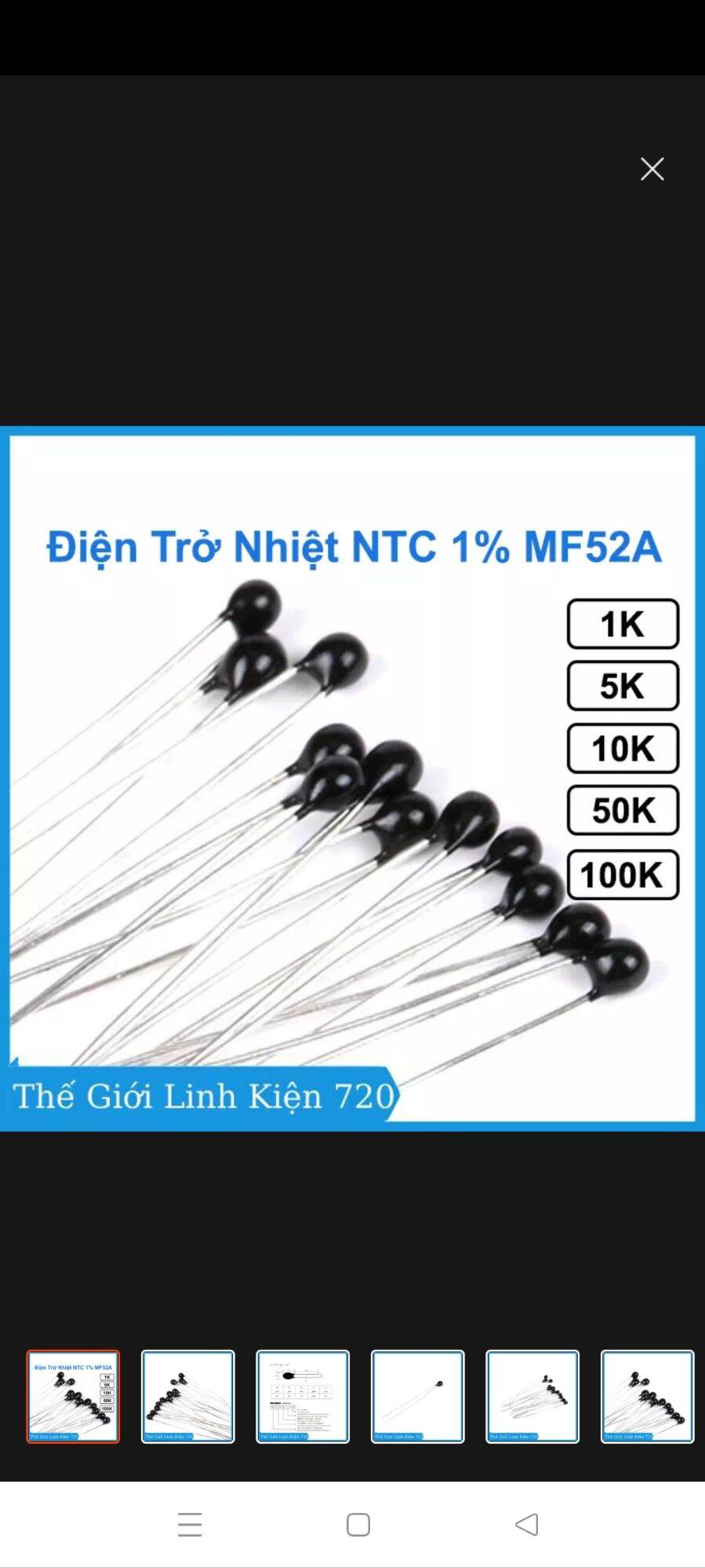 điện trở nhiệt NTC 1%