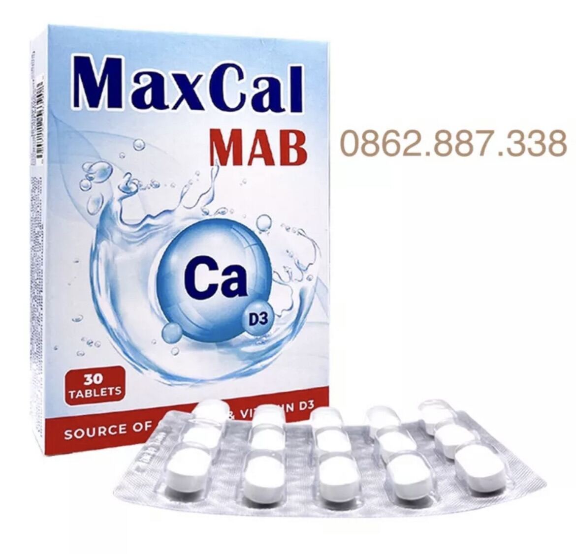 MAXCAL MAB - Bổ sung canxi, vitamin D3 cho phụ nữ mang thai