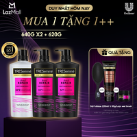 Combo 2 Dầu Gội Và 1 Dầu Xả TRESemmé Bond Repair Peptidebond+ Giúp Ngăn Gãy Rụng (640g X 2 Và 620g)