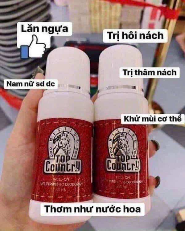 Lăn nách top country 100ml thái lan