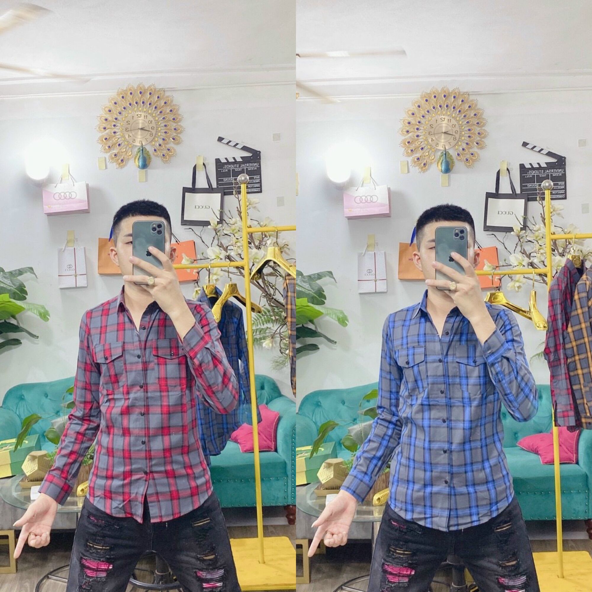 Sơ mi kẻ bbr hàng siêu cấp