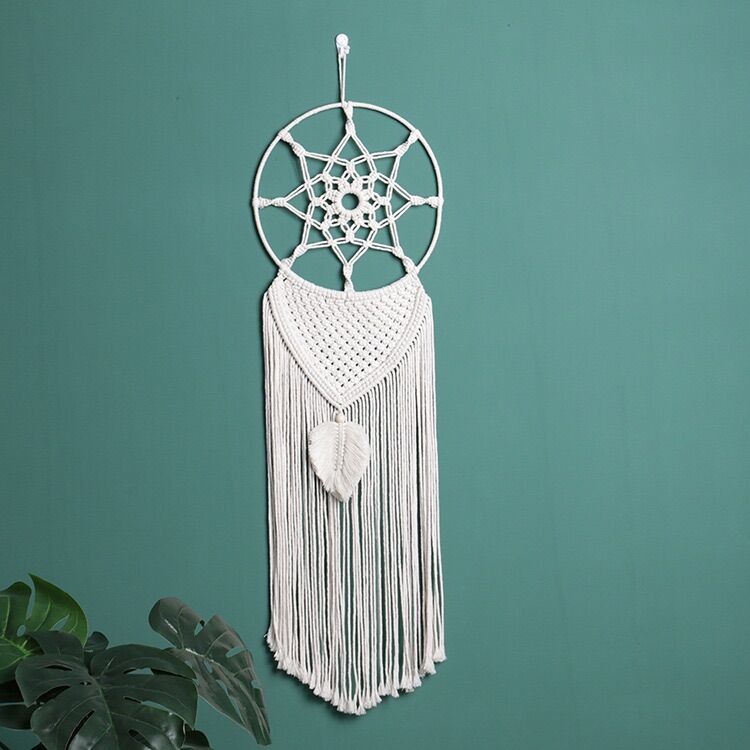 Dreamcatcher macrame trang trí phòng theo phong cách Boho