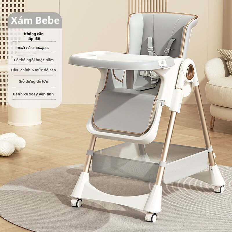 BEIMADUOJI | Ghế Ăn Dành Cho Trẻ Em Đa Năng Gấp Gọn