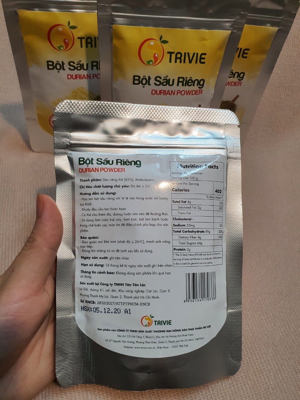 Bột Sầu Riêng