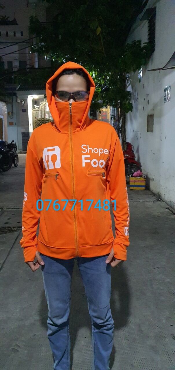 Áo khoác thun SP shiper có nón trùm đầu