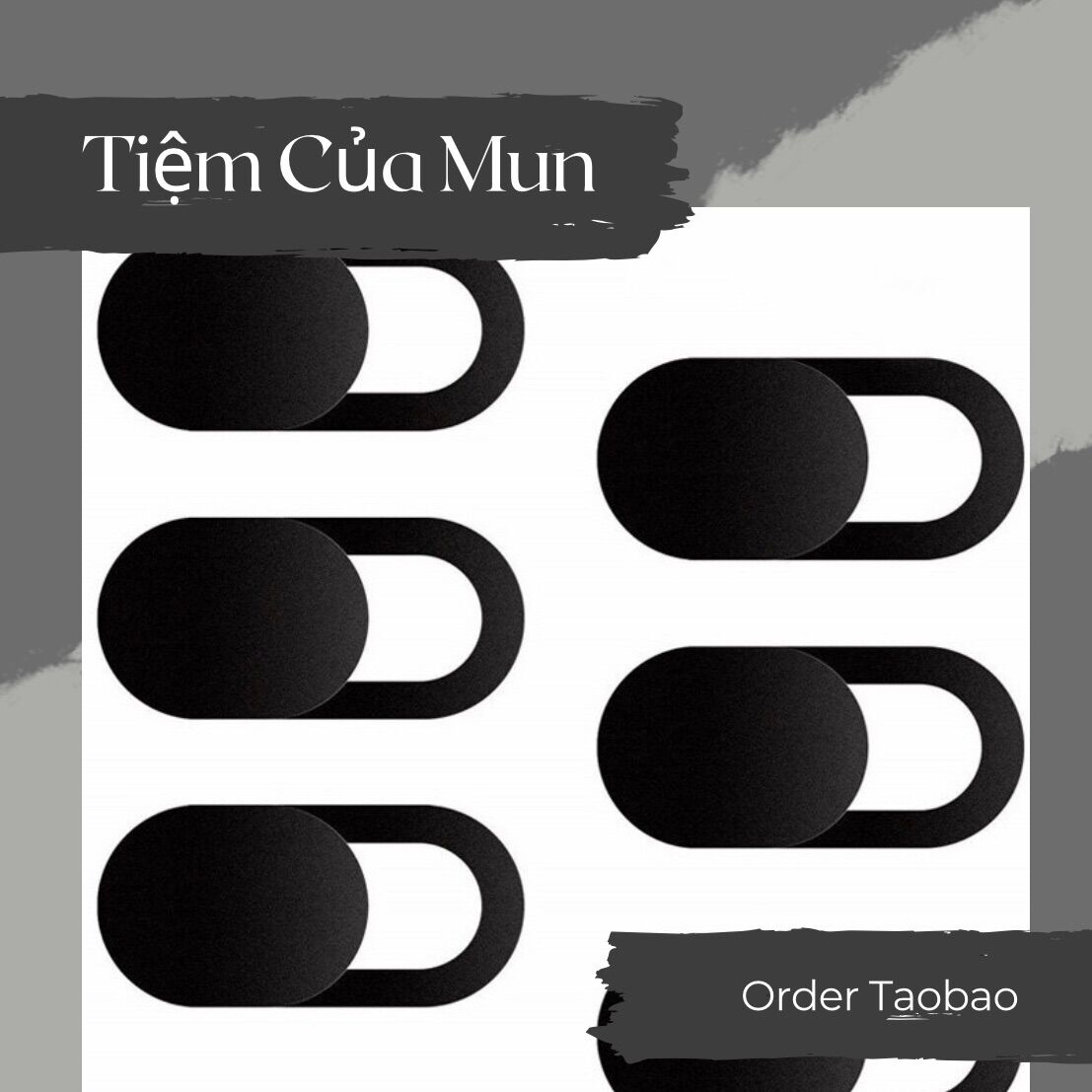 Set 3 miếng dán che camera điện thoại, máy tính