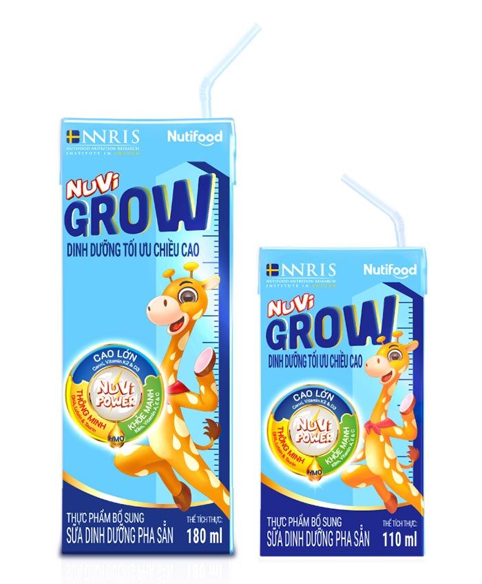 Sữa bột pha sẵn Nuvi Grow 110ml (trên 1 tuổi 48 hộp)