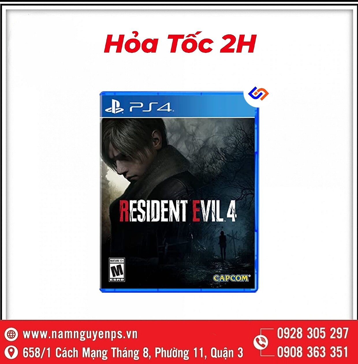 Đĩa Game PS4 | Resident Evil 4 Remake (Bắn Zombie) Res 4