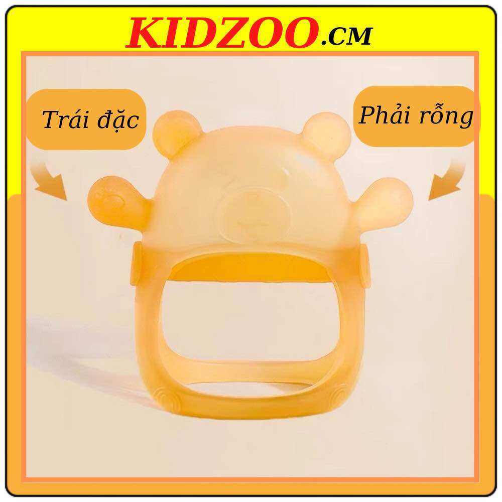 Gặm nướu cho bé KIDZOO nướu gặm cho bé bằng silicon cho trẻ từ 6 tháng