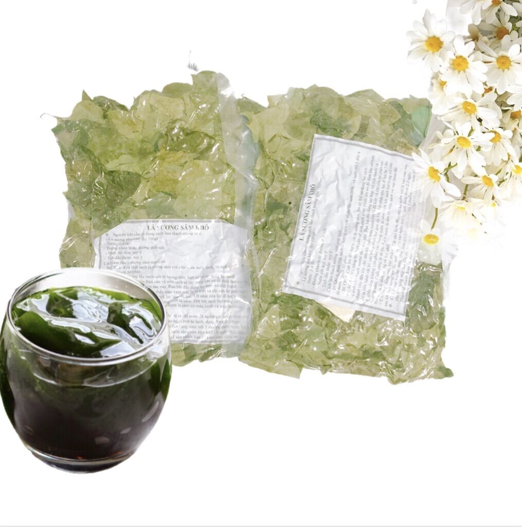 [HCM]100g lá sương sâm nam sấy khô kèm bột nan mực