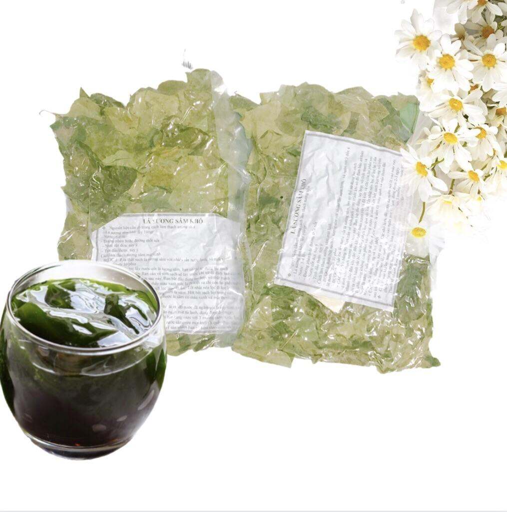 100g lá sương sâm nam sấy khô kèm bột nan mực