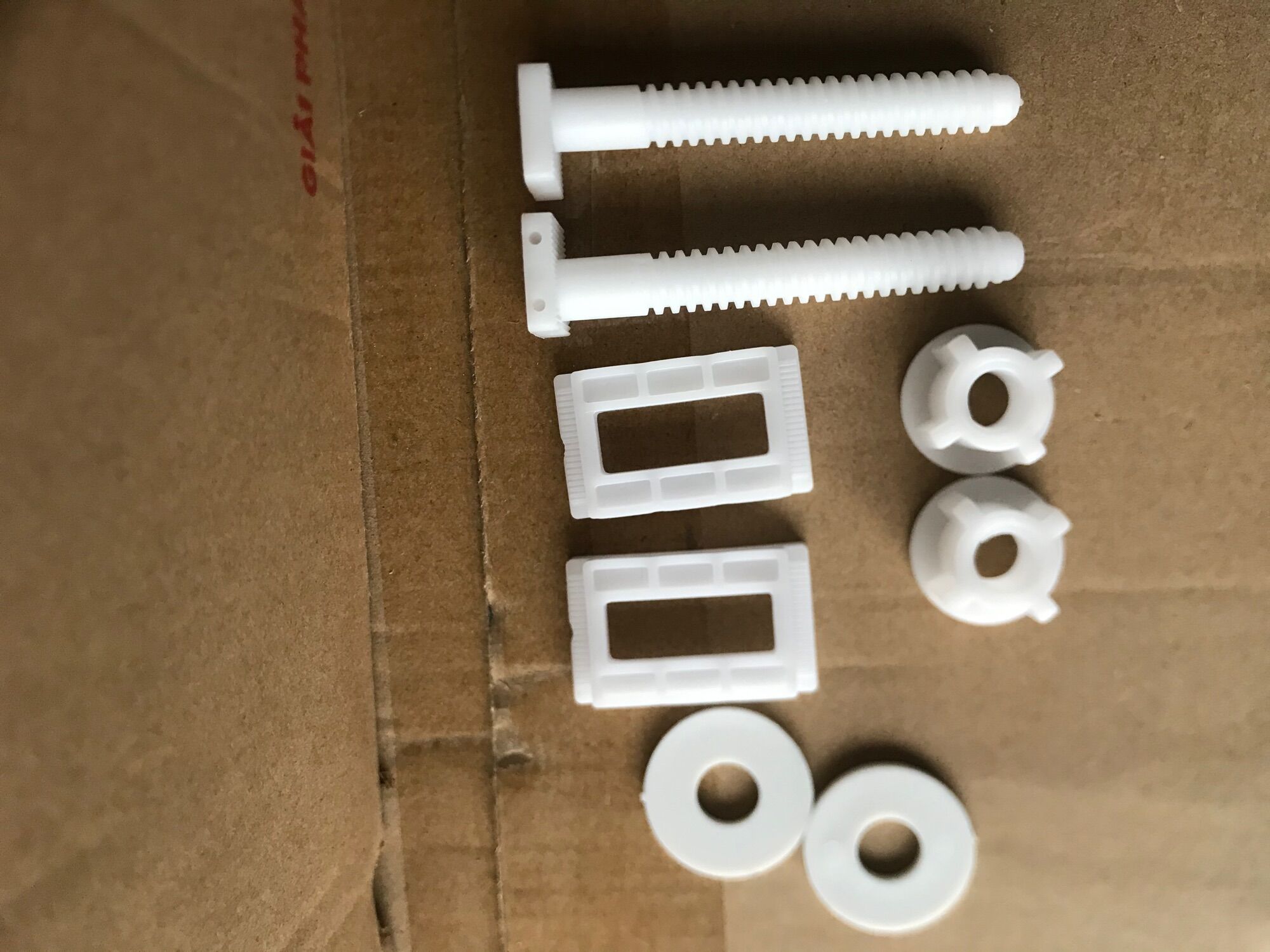 Ốc bắt nắp bồn cầu nắp êm nhựa. Ốc bắt nắp bệt