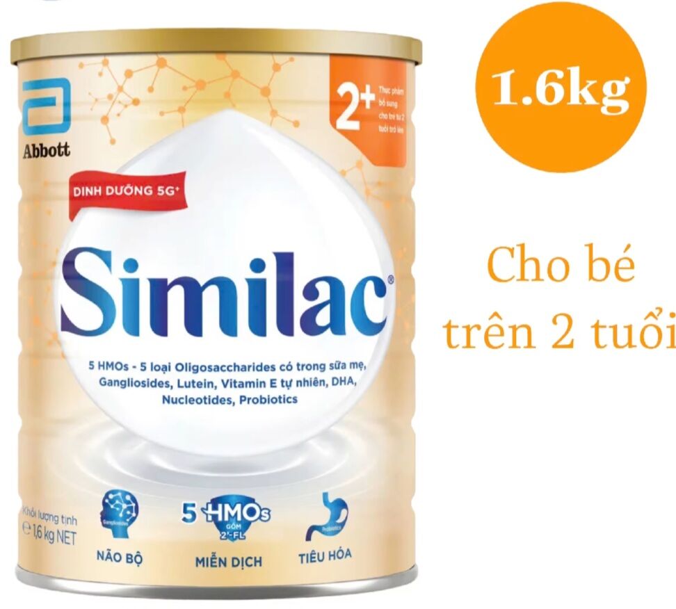 Sữa Bột Similac 5G số 2+ cho bé trên 2 tuổi date 6/2026