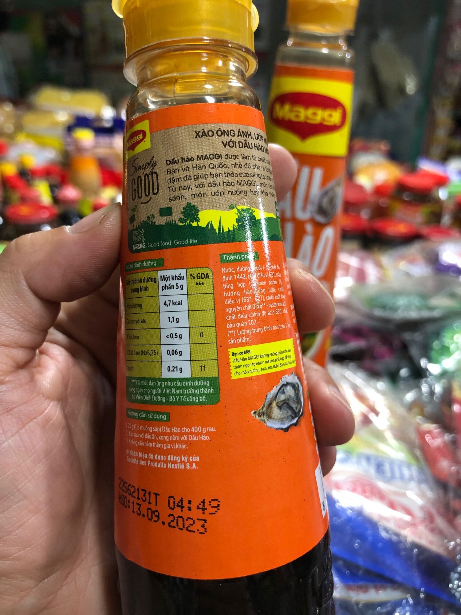 Dầu hào Maggi, mẫu mới, chai 250g - 150g