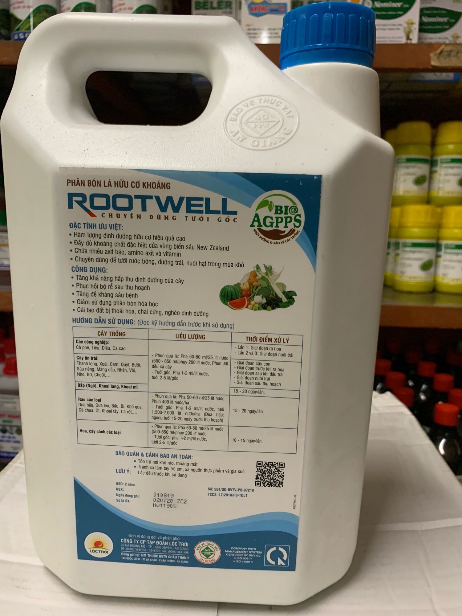 Rootwell của tập đoàn Lộc Trời can 5L