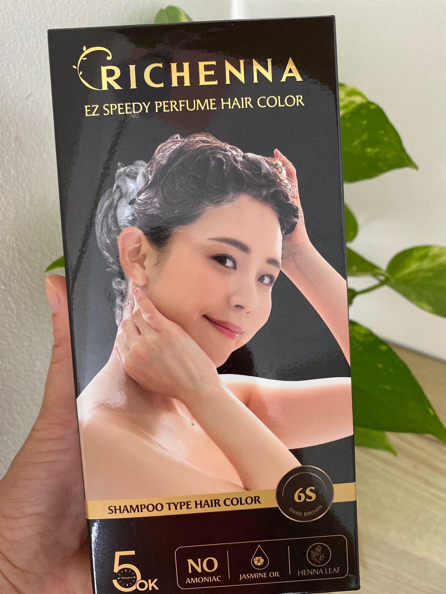 Dầu gội nhuộm tóc richenna 60gr+60gr
