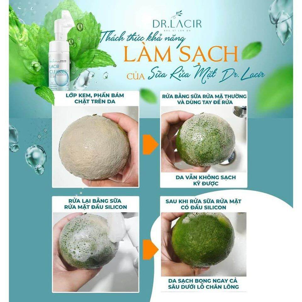 Sữa rửa mặt dịu nhẹ Dr.lacir