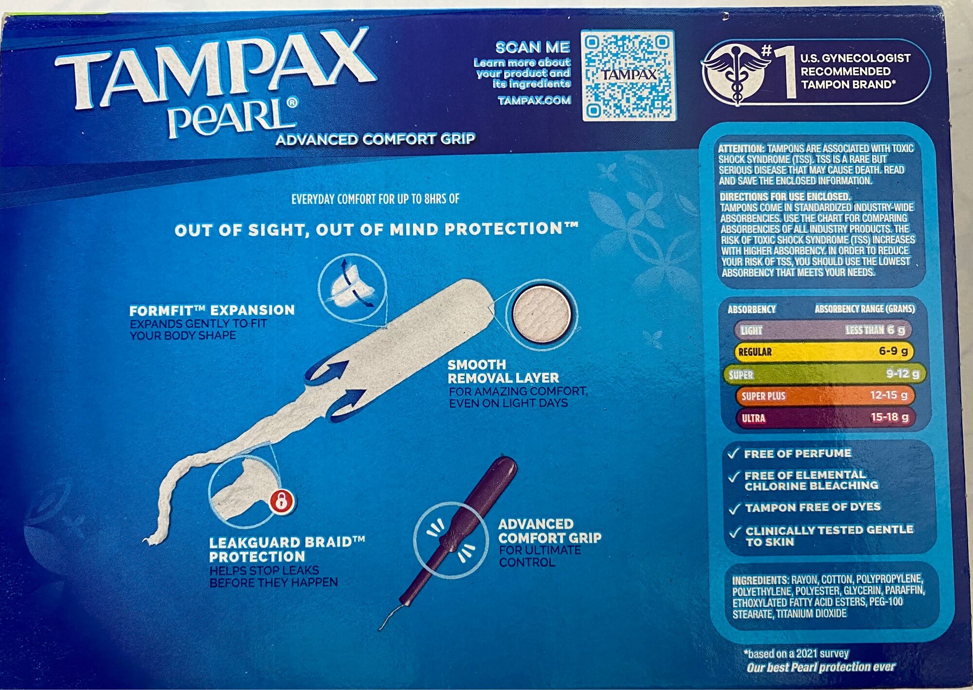 Hàng Mỹ Tampax Pearl S