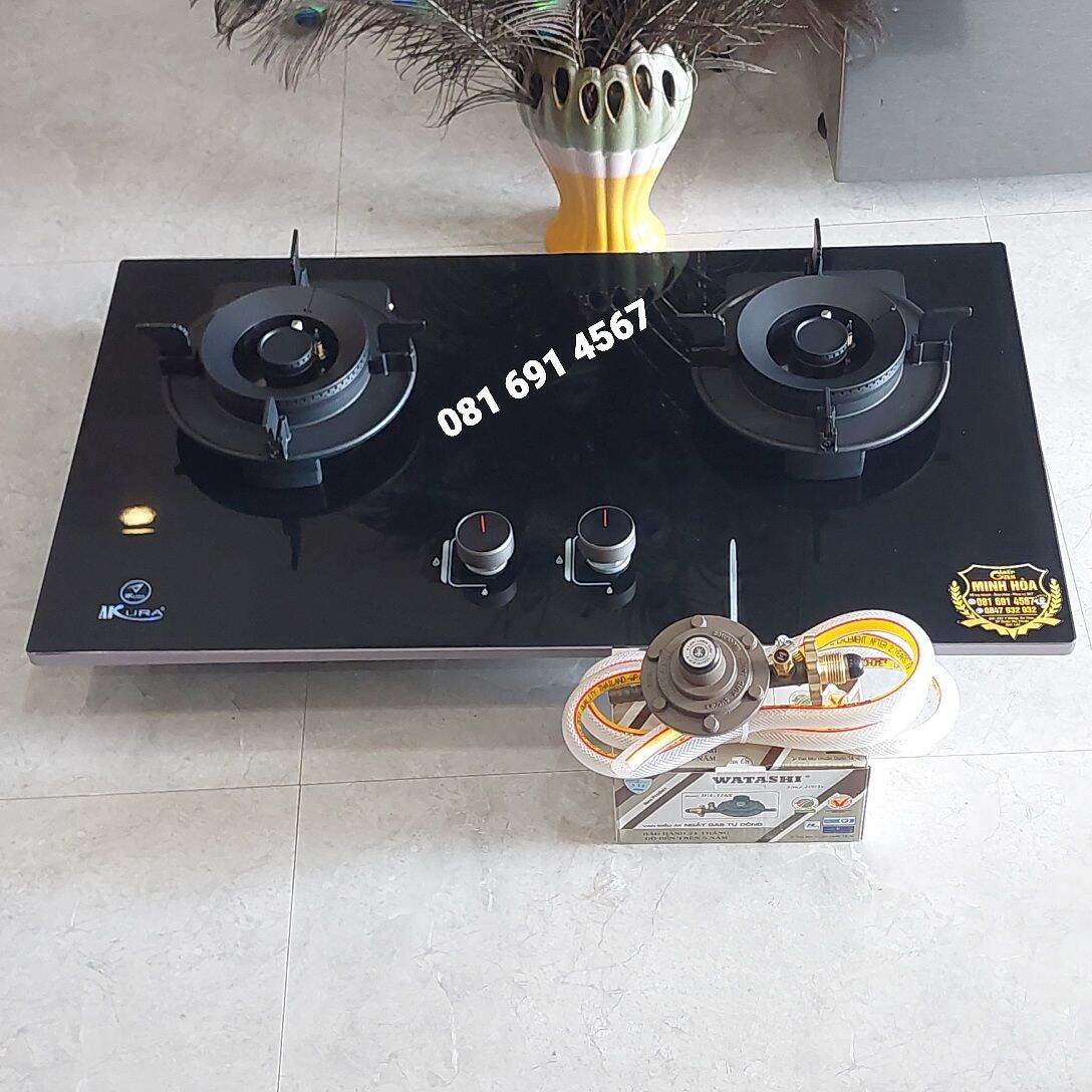 Bếp gas âm LẬT AKURA siêu tiện lợi , có cảm biến tự động ngắt gas an toàn 《 có video