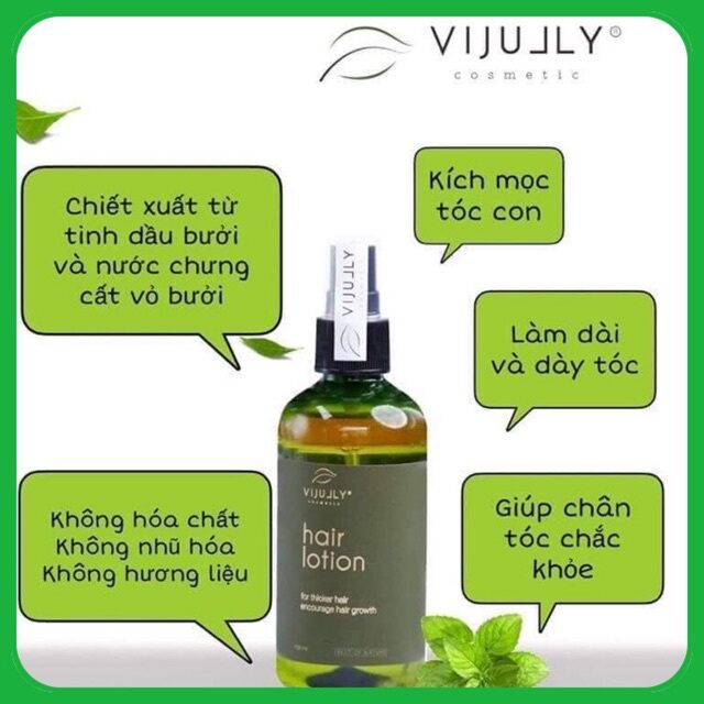 Xịt dưỡng kích thích mọc tóc bưởi vijully