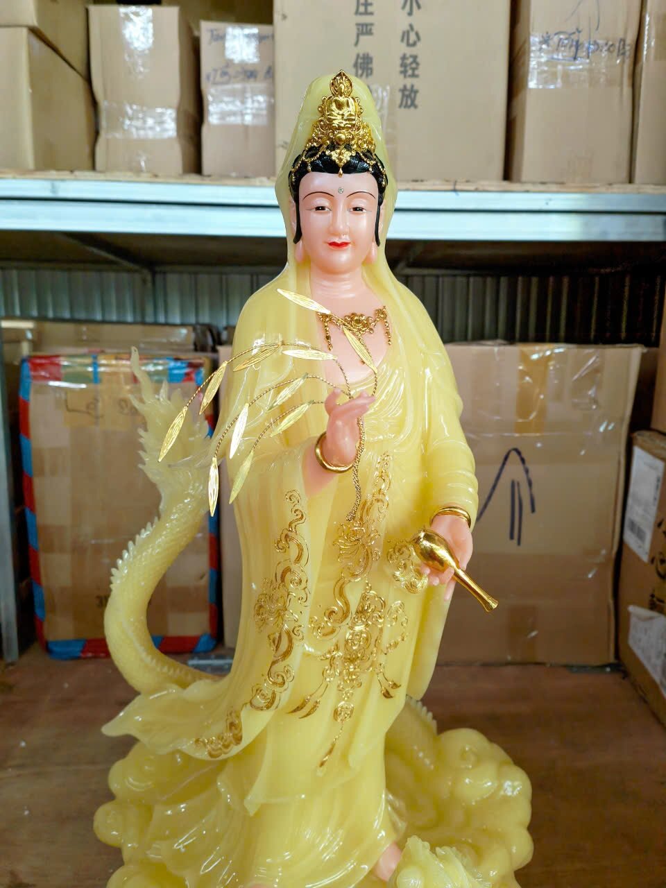 Tượng Quan Âm Nam Hải cao 70cm