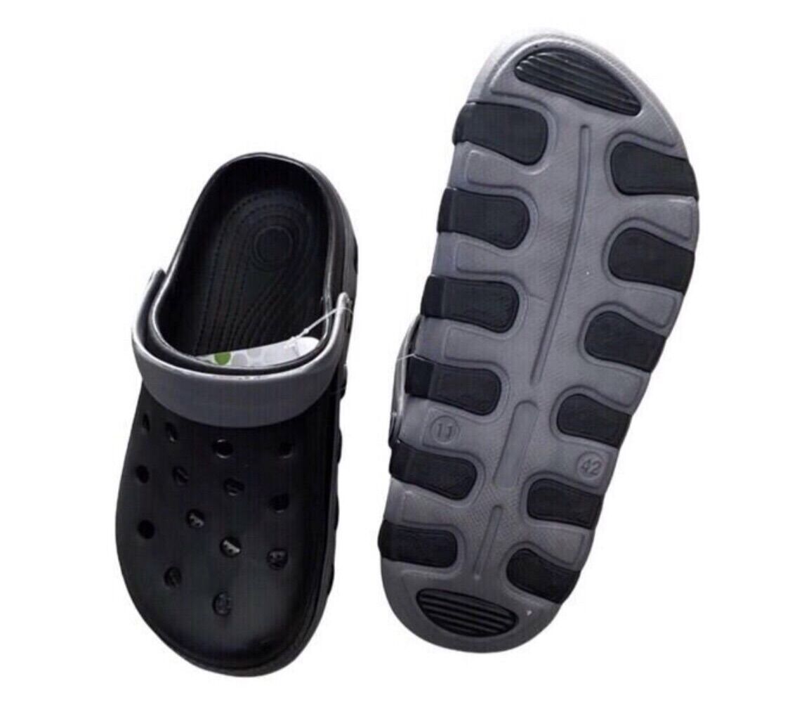 Dép sục crocs độn đế unisex đi mưa siêu nhẹ