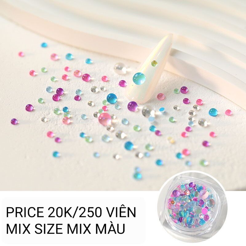 ĐÁ ĐÍNH NAILS- ĐÁ TRÒN GIỌT SƯƠNG